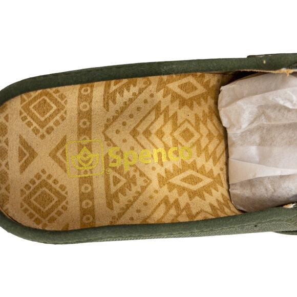 New Spenco Women's Hunter Green Mule Celine Canvas Tassel Accent Slides 8 - Picture 9 of 12